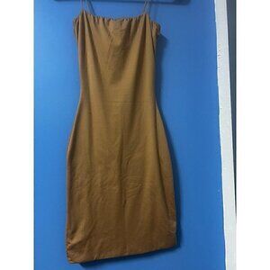 Windsor Womens Camel Brown Bodycon Dress, BODYCON, BODY TIGHT, XS